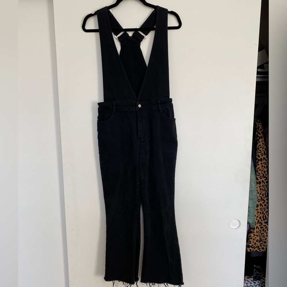 Black Jean Overalls